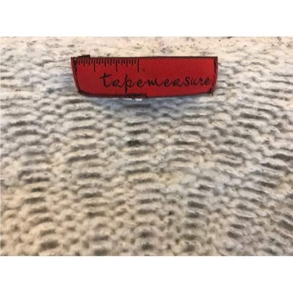 Anthropologie Tapemeasure Light Gray Crocheted Open Cardigan Sweater - L Large - Picture 9 of 9